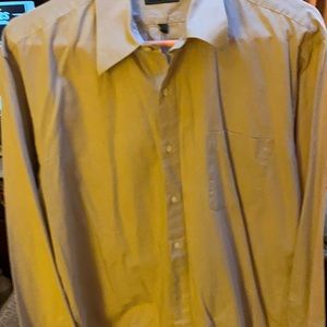 Mans  light tan long slv med shirt final price